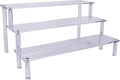 Acrylic Display Risers,Clear Risers Perfume Organizer Stand, 3 Tiered Cupcake Shelf Stand Holder,11.8 Inch,DIY