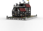 Medieval Village House Building Blocks Set, MOC-210215 Medieval Village Hotel Modular Model, Detailed Interior Furnishings, 2720PCS Collectible Model for Adults