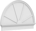 46"W x 29-3/4"H x 2-3/4"P Half Round 4 Spoke Architectural Grade PVC Combination Pediment