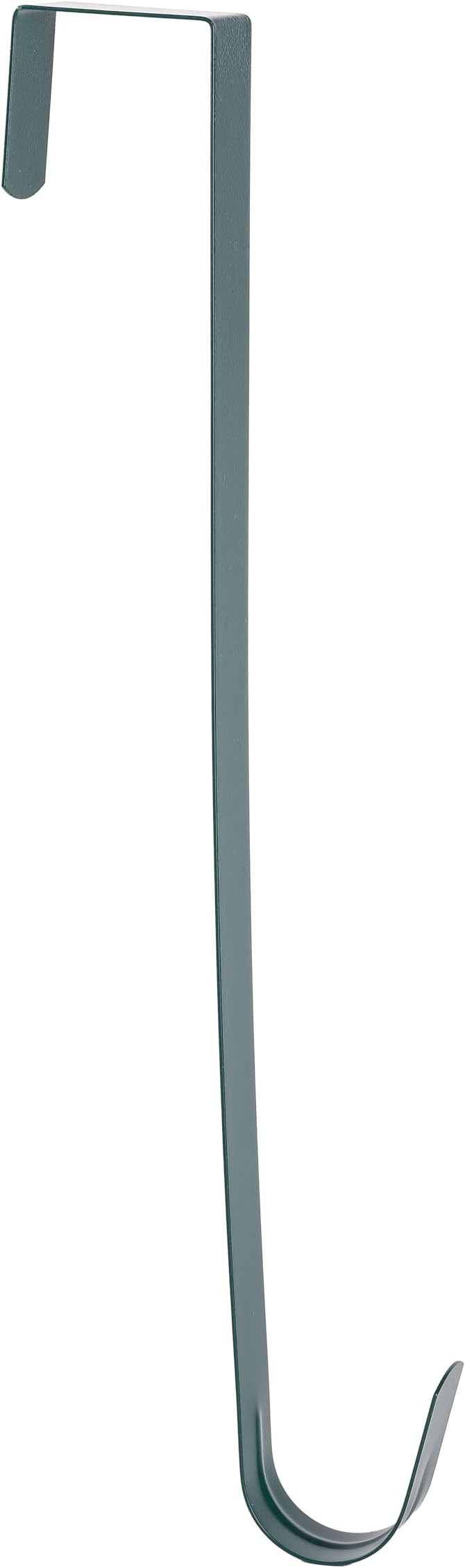 Sattiyrch 12" Wreath Hanger for Front Door,Steel Over The Door Hanger Hook,Wreath Door Hanger (Green,2)