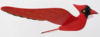 WitnyStore Mobile Birds - Collectible Animal Art - Wooden Hand Made and Painted Birds in Flight Hanging Decor Perfect for Gifts and Souvenirs - Red Northern Cardinal - 14 x 9 x 4 inches