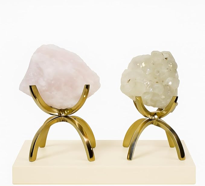 My Shelfie - Modern Crystal Display Stand (Real Brass - Large)