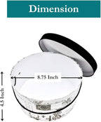 Sarah's Hat Boxes Classic Paris Hat Box – 8.75" x 4.5" (Dia. x Ht.) Handmade in USA – Odorless Non-Toxic Adhesive, Cording Handle – Premium Storage for Hats & Accessories