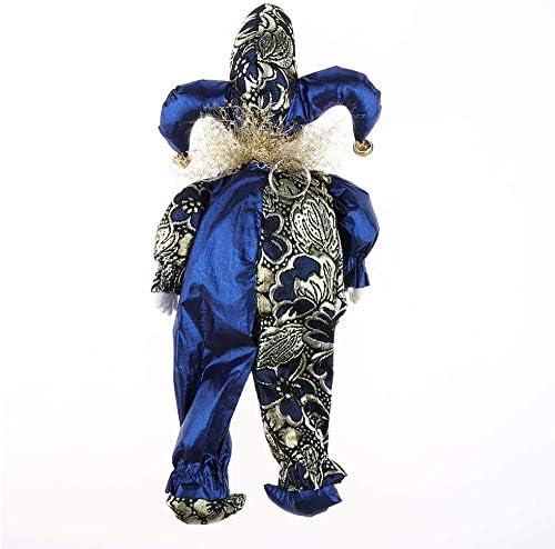 Taotenish Clown Doll Porcelain Clown Model Porcelain Doll Circus Props Delicate Arts Crafts for Home Decoration Desk Ornaments 33cm