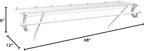 ClosetMaid 5631 SuperSlide Ventilated Shelf Kit with Closet Rod, 4-Foot x 12-Inch, White