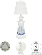MOMENTS IN TIME LED Lamp with Glitter Water Globe Dual Power Snow Globe Light with USB or Battery Option, Decorative Table Lamp for Decorative Light for Home, Desk, or Tabletop Display
