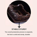 GOLDY&WENDY Square Solid Wood Base Handmade Carved Rosewood Display Stand Vase Teapot Aquarium Lamp Pedestal