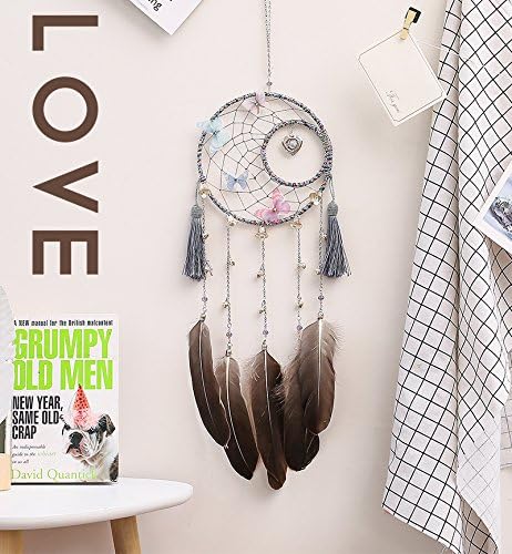 Handmade Antique Bells Exquisite Heart Butterfly Moon Dream Catcher Home Hanging …