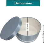 Sarah's Hat Boxes Classic Light Blue Hat Box – 11" x 5.5" (Dia. x Ht.) Handmade in USA – Odorless Non-Toxic Adhesive, Cording Handle – Premium Storage for Hats & Accessories
