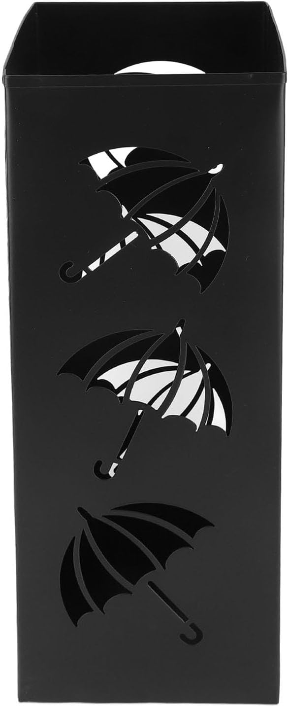 Compact Metal Umbrella Stand for Home Office Hallway – Rustproof Coated Steel Holder