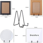 Display Stands Metal Frame for Picture Decorative Plates Book Photo Artistic Work Home Showrooms Ornaments Storage Stands with Shelves and Drawers (4.3 inch)