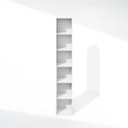 Furinno Cubicle 6-Tier Closet Organizers and Storage, Closet Organizer, Open Shelf Closet Storage, for Wardrobe, Bedroom, Living Room, White
