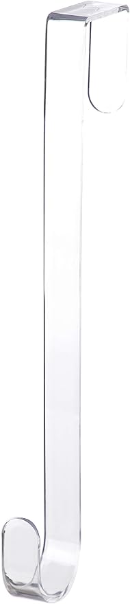 Clear Plastic Door Wreath Hanger, 12 inch