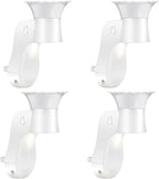 Wall Fragrance Plug in Air Freshener- Plug in Diffuser with Night Light Compatible with Bath and Body Works Wallflowers Refill, ETL Certified Rotatable Plug, Scent Control Plug for Home Office (4PCS)