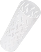 YUYTE Metal Round Umbrella Holder, Shaped Freestanding Umbrella Organizer for Entryway, Home, and Office (White)