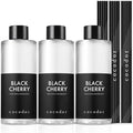 COCODOR Reed Diffuser Oil Refill/Black Cherry /6.7oz / 3 Pack/Aromatherapy, Home Fragrance, Scented Oils, Oils for Reed Diffuser, Bathroom Home Decor