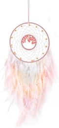 Dream Catchers, Handmade Dreamcatcher Aesthetic Room Decor, Sweet Dream Catcher Wall Decor for Bedroom, Living Room, Office (Pink)