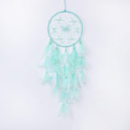 Pretty Jolly Dreamy Girls Butterfly Dream Catcher Wall Decor Fairy Green Feather Baby Dreamcatcher Handmade Home Décor Wall Hanging for Nursery Bedroom Girls Birthday Gift