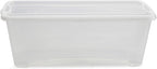 Life Story 20 Pack Plastic Storage Boxes, Stackable Organizer Tote Containers, 6 Liter
