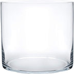 Royal Imports Flower Glass Vase Decorative Centerpiece for Home or Wedding - Cylinder Shape, 5"x5", Clear