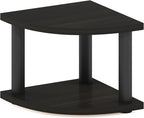 Furinno Turn-N-Tube Kitchen Countertop Organizer, 2-Tier Corner Countertop Organizer Shelf, Corner Shelf, for Kitchen, Pantry, Organizers and Storage, Espresso