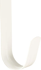Wreath Hanger for Front Door, Slim Over The Door Hook, Easy to Use and Reusable Holiday Wreath Holder for Christmas, Thanksgiving, Halloween and Daily Décor (12" White, 2)
