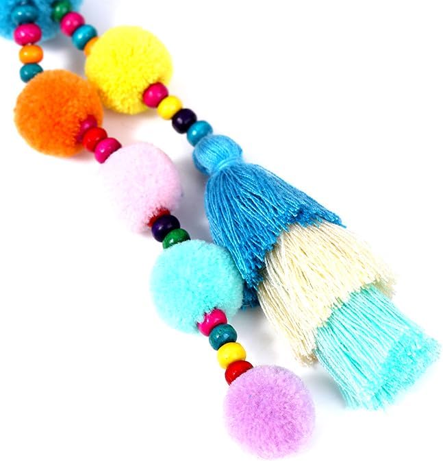 6Pcs Handcrafted Decorative Tassels for DIY Craft Home Décor Handmade Tassels Colorful