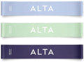 ALTA Mini Loop Bands for Exercise - Premium Durable Latex - Small Resistance Bands for Women, Booty Bands for Working Out, Leg Stretch Loops for Physical Therapy, Pilates Exercise Mini Bands Set
