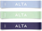 ALTA Mini Loop Bands for Exercise - Premium Durable Latex - Small Resistance Bands for Women, Booty Bands for Working Out, Leg Stretch Loops for Physical Therapy, Pilates Exercise Mini Bands Set