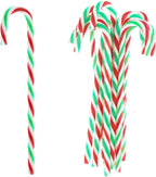 50 Pcs Christmas Candy Canes 5.9 inch Plastic Christmas Tree Hanging Ornaments Twisted Green Crutch Candy Canes for Xmas Home Indoor Outdoor Party Decoration (Green red White)