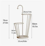 Umbrella Stand, Umbrella Holder, Freestanding Umbrella Basket with Drip Tray, Modern Iron Frame Umbrella Storage, Indoor Umbrella Holder for Entryway(Green)