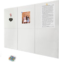 Cork Board for Walls 36" x 24", 6 Pack Felt Bulletin Board Wall Tiles with 30 Push Pins for Home Kitchen School Office Wall DIY Decorative
