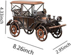 Metal Bronze Vintage Car Model Handcrafted Retro Car Sculpture Retro Home Car Ornaments or Home Decor