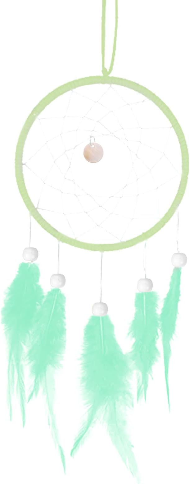 PATIKIL DIY Dream Catcher Kit, Making Dream Catcher Supplies Wall Hanging Handmade Dream Catcher Kits for Beginner Style 3, Mint Green
