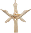 Wish Well Extra Large 8" Wooden Tripod Stand - Hand-Carved Room Decor Holder ~ Ideal for Abalone Shell, Decorative Bowl, Crystal Ball, Sphere, Geode ~ Wood Display Stand & Perfect Crystal Holder