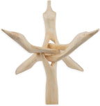 Wish Well Extra Large 8" Wooden Tripod Stand - Hand-Carved Room Decor Holder ~ Ideal for Abalone Shell, Decorative Bowl, Crystal Ball, Sphere, Geode ~ Wood Display Stand & Perfect Crystal Holder