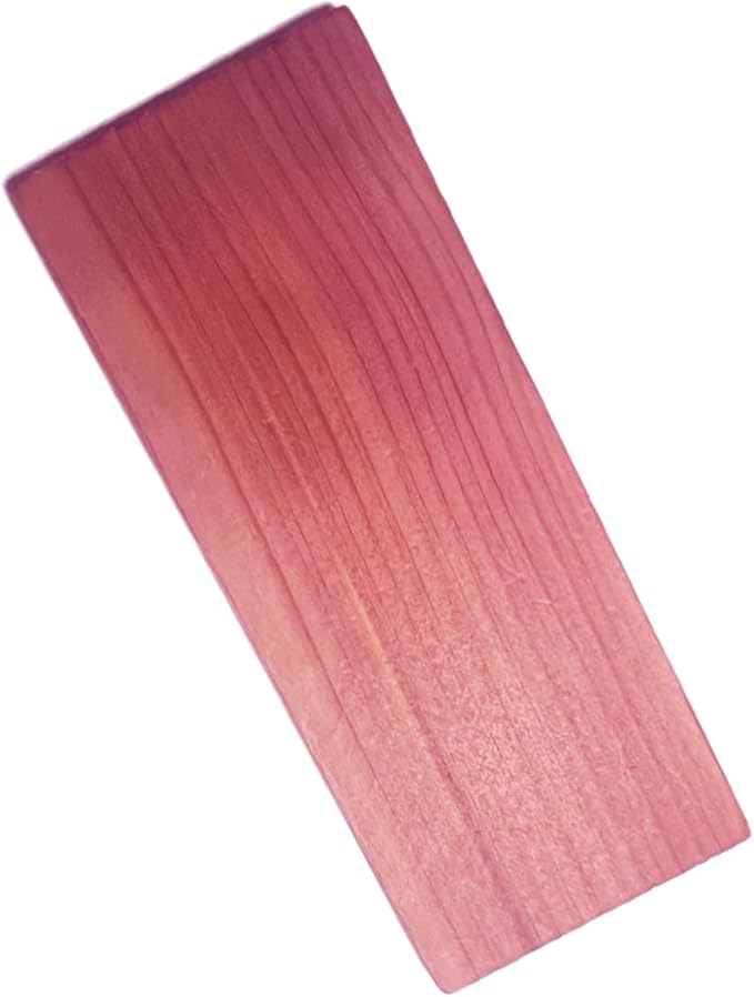 Red Cedar Blocks for Clothing, Shoes, Drawers, 14 Pieces/Box, 3.9 x 1.6 x 0.3inches/Pieces