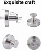 Silver Wreath Hangers for Front Door, Large Suction Cup Wreath Hooks for Halloween Fall Christmas Decorations, Removable and Reusable Wreath Holders for Welcome Sign Window Glass Indoor Outdoor
