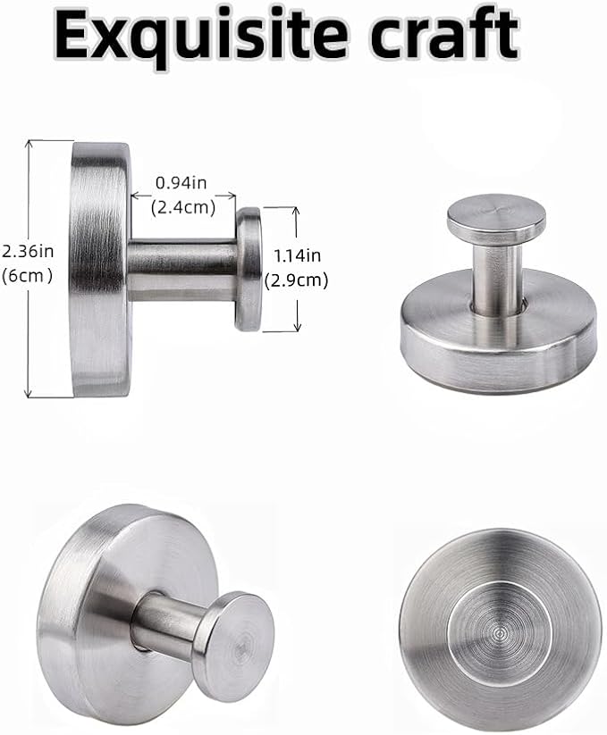 Silver Wreath Hangers for Front Door, Large Suction Cup Wreath Hooks for Halloween Fall Christmas Decorations, Removable and Reusable Wreath Holders for Welcome Sign Window Glass Indoor Outdoor