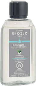 Maison Berger - Citronella - Air Freshener - Fragrance Refill for Reed Sticks and Ceramic Diffuser - 6.76 Fluid Ounces - 200 Milliliters