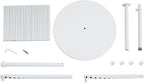 Scarf Organizer 30 Tiers, Scarf Hanger Display Rack, Metal Holder Hijab Stand for Clothing Store Commercial Home, Space Saving Shelves (White)