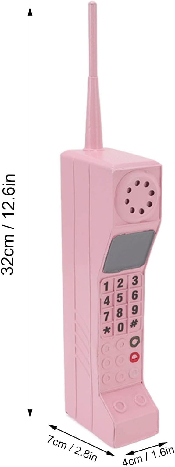 Old Fashioned Cellular Phone Model Ornament Vintage Simulation Photographic Props Desktop Decoration, Retro Cellphone Model Collectible Vehicles Home Decor Accents ()