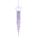 MECCANIXITY Macrame Dream Catchers, Purple Handmade Star Design Woven Cotton Dream Catcher Wall Hanging for Home Bedroom Decoration Ornament Craft Gift