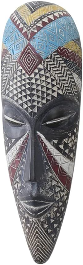 OTARTU African Mask Wall Sculpture Hand Carved African Tribal Wall Mask Art