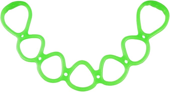 7 Ring Stretch Resistance Exercise Band, Workout Bands Yoga Stretching for Home Fitness, Foot, Leg and Arm Exerciser Stretch Band, Center Workout Walking Exercise