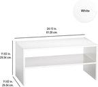ClosetMaid #8993 Stackable 24in. Wide Horizontal Organizer, White