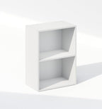 Furinno Reed Closet Organizers and Storage, 2-Tier Closet Organizer, Open Shelf Closet Storage, for Wardrobe, Bedroom, Living Room, White