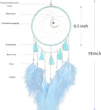 Dream Catchers Blue Dream Catcher Wall Decor for Bedroom Kids Girls Boys Birthday Gift Handmade Feather Hanging Ornaments