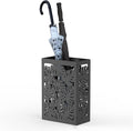 Mango Steam Monstera Umbrella Holder Stand for Home or Office Entryways (Black, Monstera)
