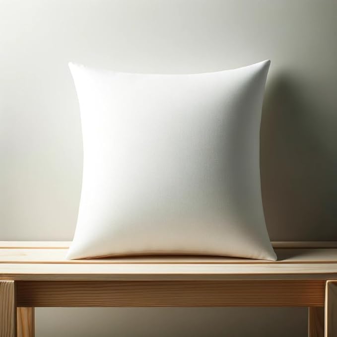 16 x 16 inches Pillow Inserts, Set of 6 Hypoallergenic Brushed Microfiber Liner Down Alternative Filled Square Cushion Throw Pillow